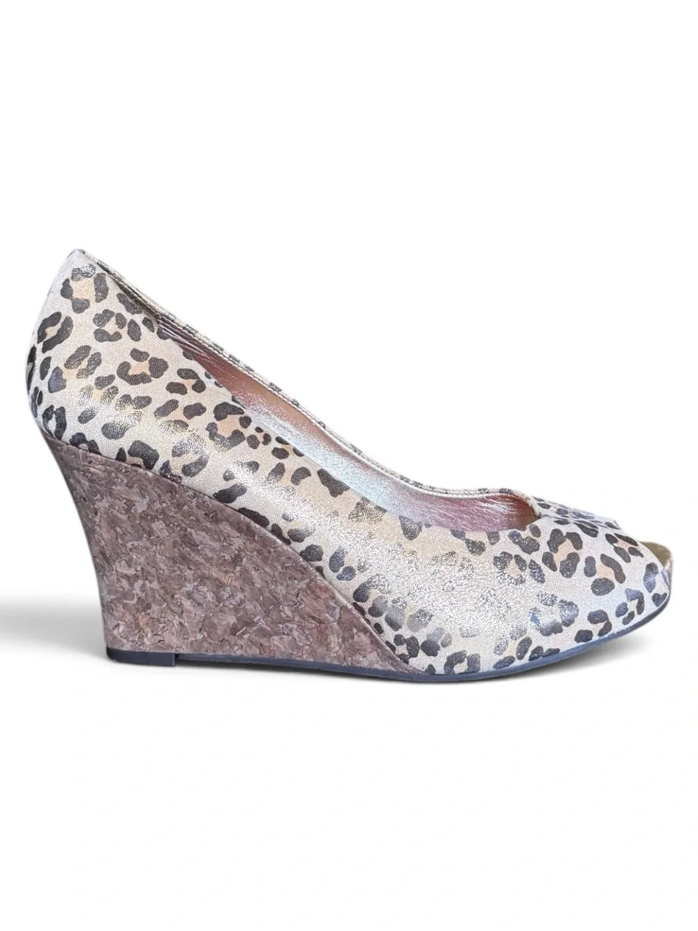 Lilly Pulitzer Leopard Print Peep-Toe Heels Size 9 | New Never Worn